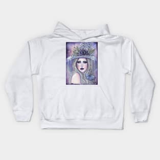 Verana Witch art by Renee Lavoie Kids Hoodie